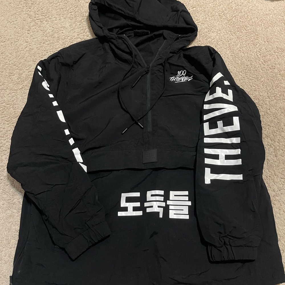 100 Thieves Black Windbreaker
